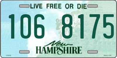 NH license plate 1068175