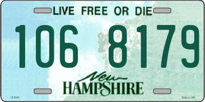 NH license plate 1068179