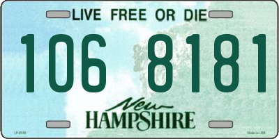 NH license plate 1068181