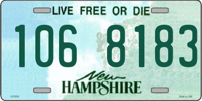 NH license plate 1068183