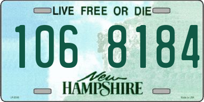 NH license plate 1068184