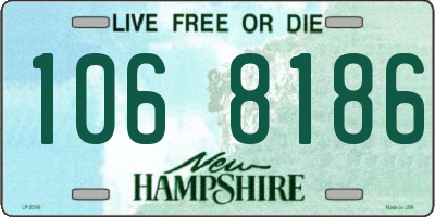 NH license plate 1068186