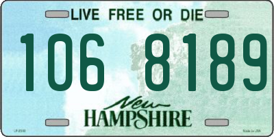 NH license plate 1068189