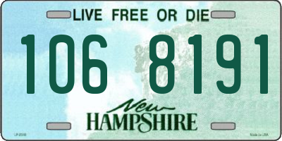 NH license plate 1068191