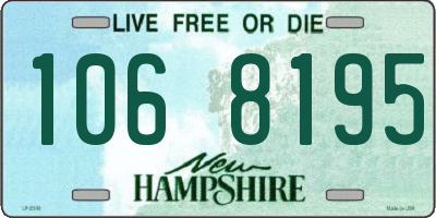 NH license plate 1068195