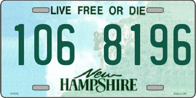 NH license plate 1068196
