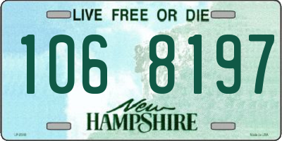 NH license plate 1068197