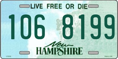 NH license plate 1068199
