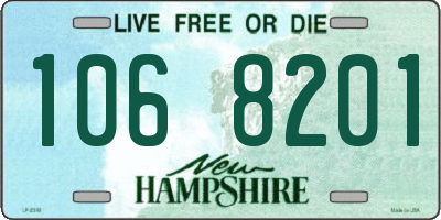 NH license plate 1068201