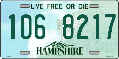 NH license plate 1068217