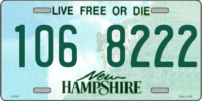 NH license plate 1068222