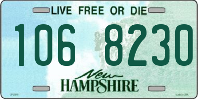 NH license plate 1068230