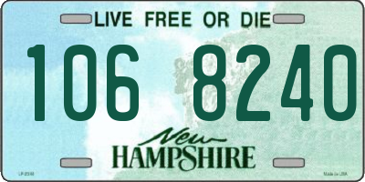 NH license plate 1068240