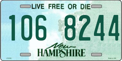 NH license plate 1068244