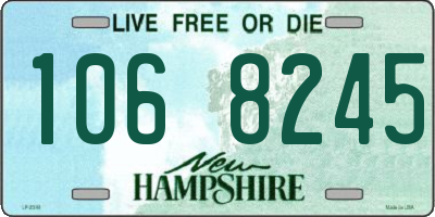 NH license plate 1068245