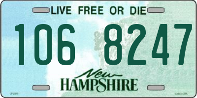 NH license plate 1068247