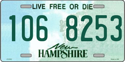 NH license plate 1068253