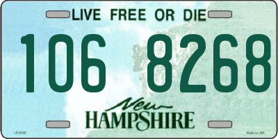 NH license plate 1068268