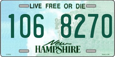 NH license plate 1068270
