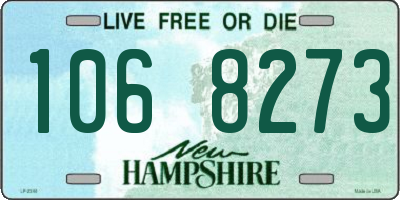 NH license plate 1068273