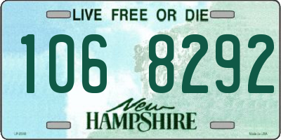NH license plate 1068292