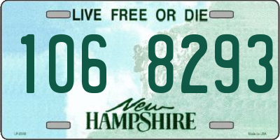 NH license plate 1068293