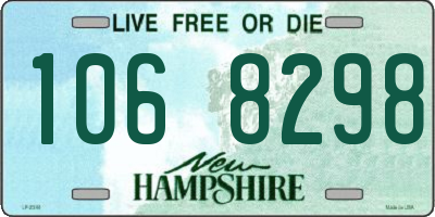 NH license plate 1068298
