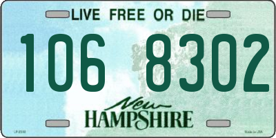 NH license plate 1068302