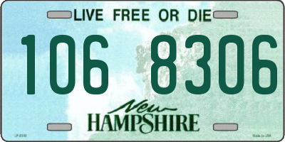 NH license plate 1068306