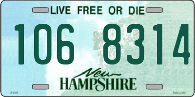 NH license plate 1068314