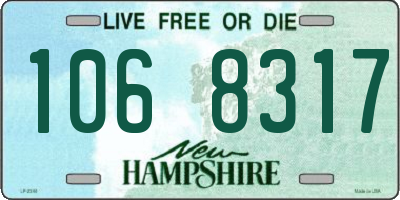 NH license plate 1068317