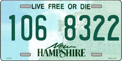 NH license plate 1068322