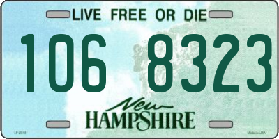 NH license plate 1068323