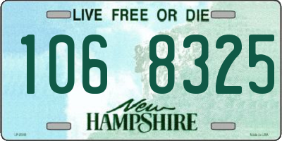 NH license plate 1068325