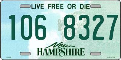 NH license plate 1068327