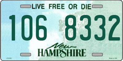 NH license plate 1068332