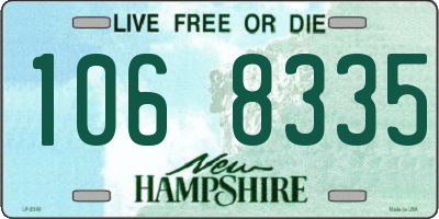 NH license plate 1068335