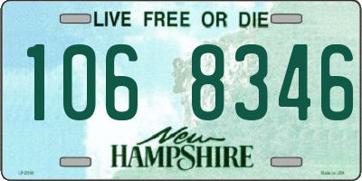NH license plate 1068346