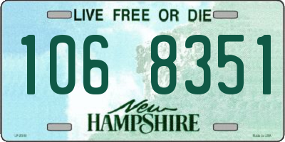 NH license plate 1068351