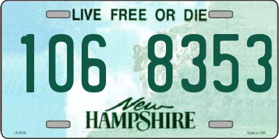 NH license plate 1068353
