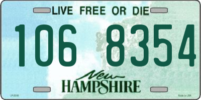 NH license plate 1068354