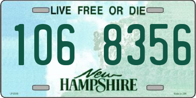 NH license plate 1068356