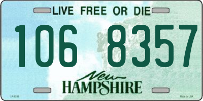 NH license plate 1068357