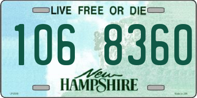 NH license plate 1068360