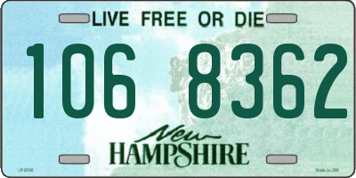 NH license plate 1068362