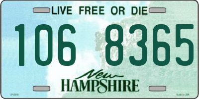 NH license plate 1068365
