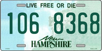 NH license plate 1068368