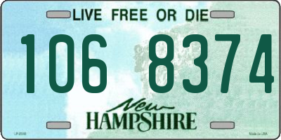 NH license plate 1068374