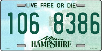 NH license plate 1068386