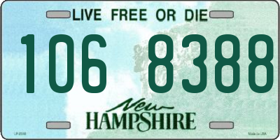 NH license plate 1068388